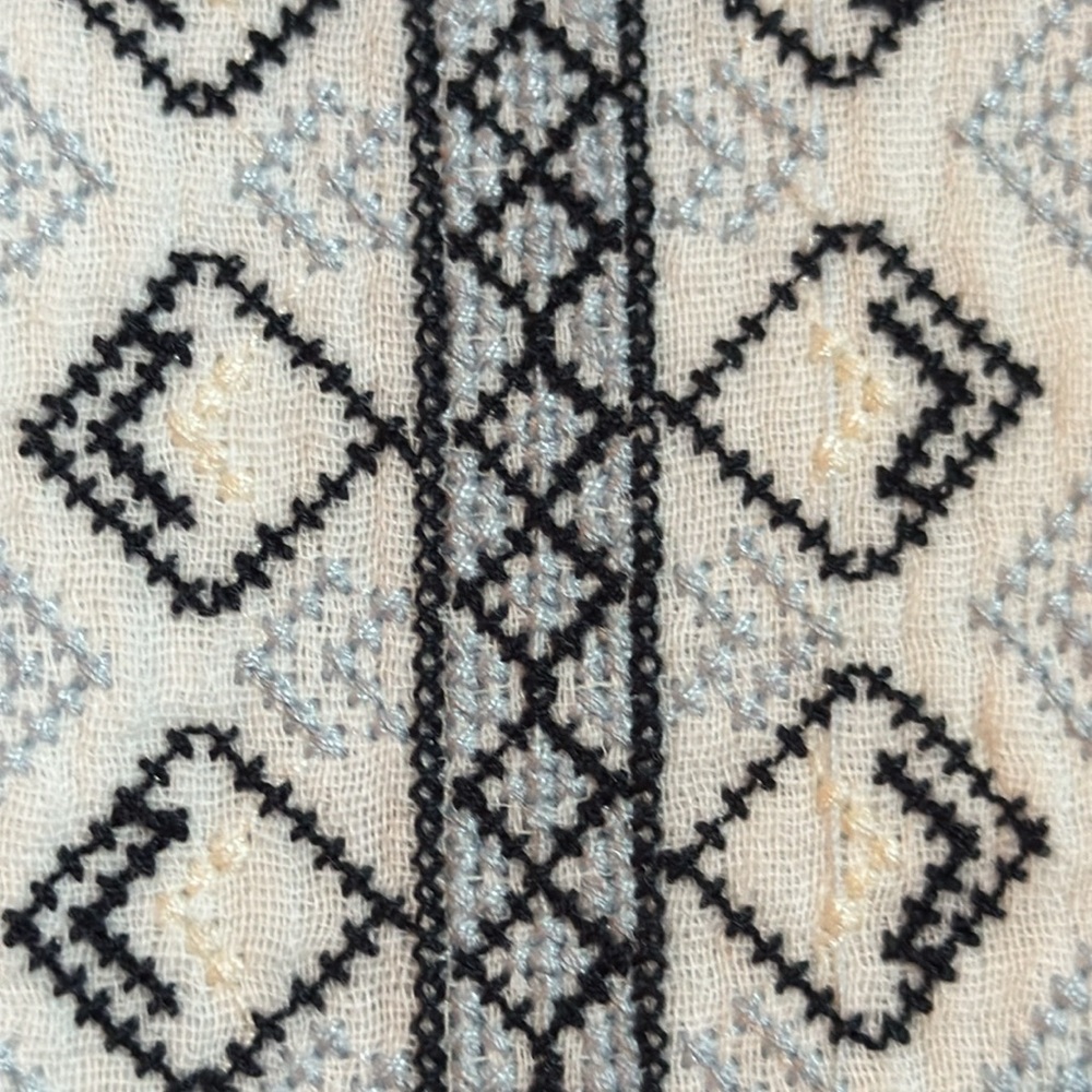 Faherty Catrina Maxi Dress NWT Organic Cotton Gauze Summer Embroidered Boho XS - Picture 13 of 15